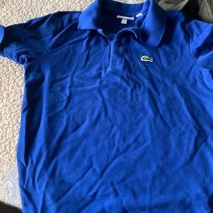 Blue Lacoste polo